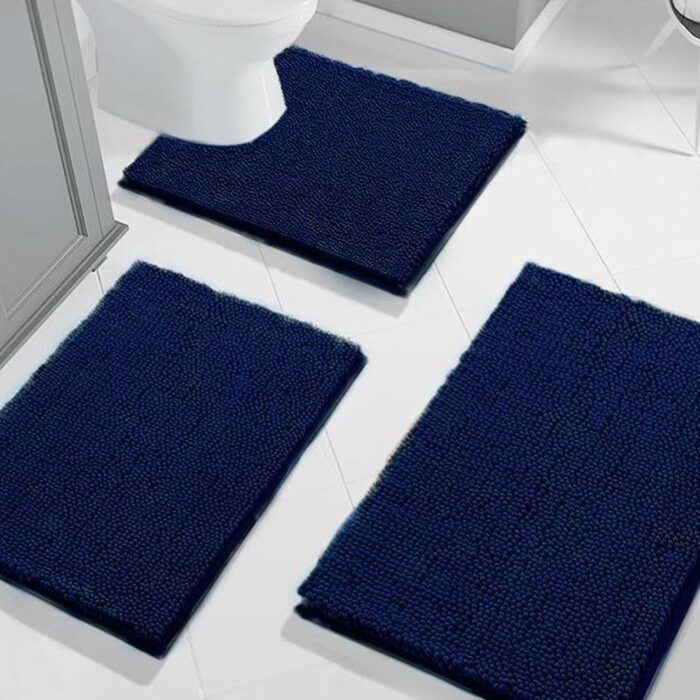 Blue Bathroom Mat
