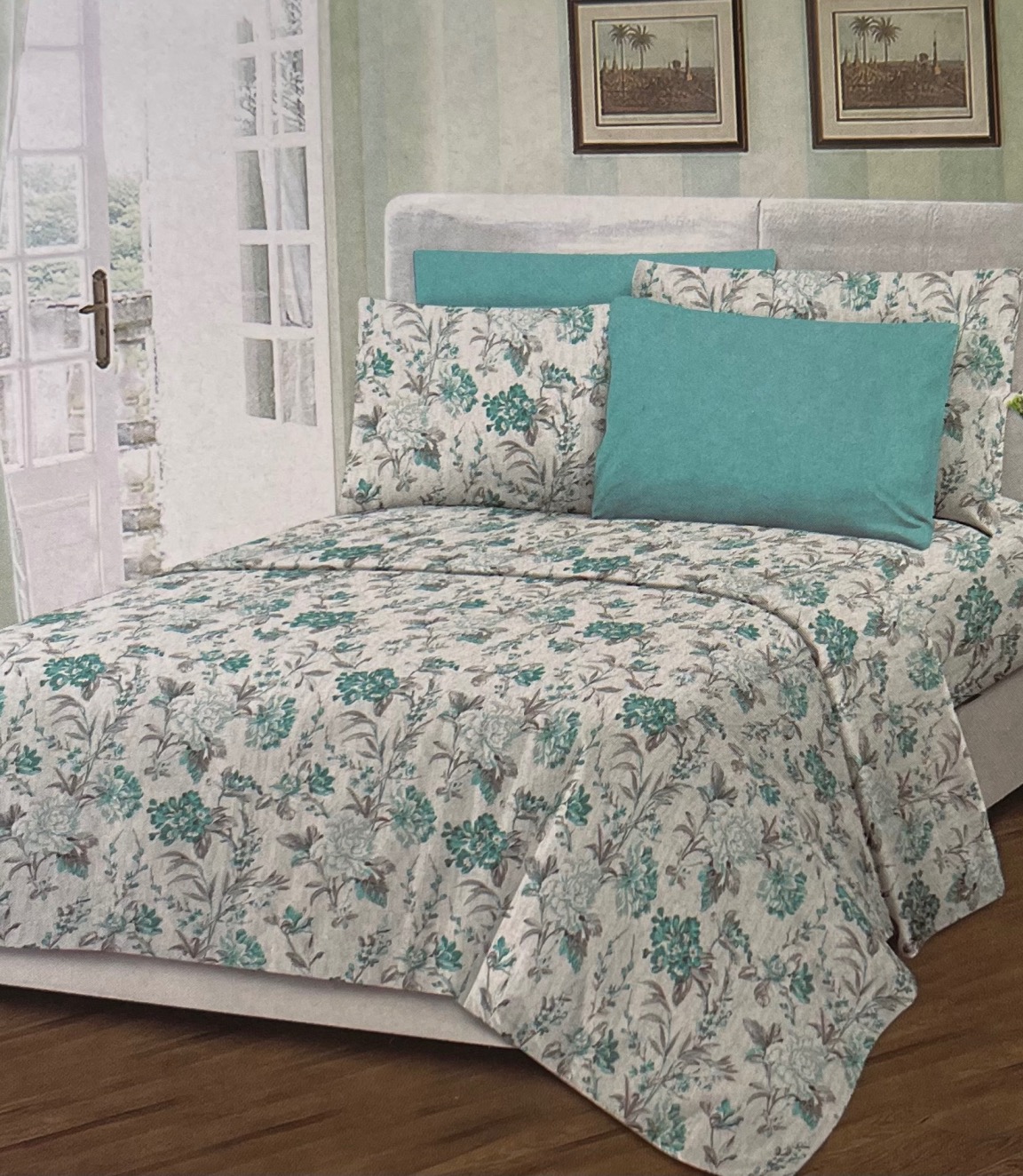 White & Blue Classic Ornate